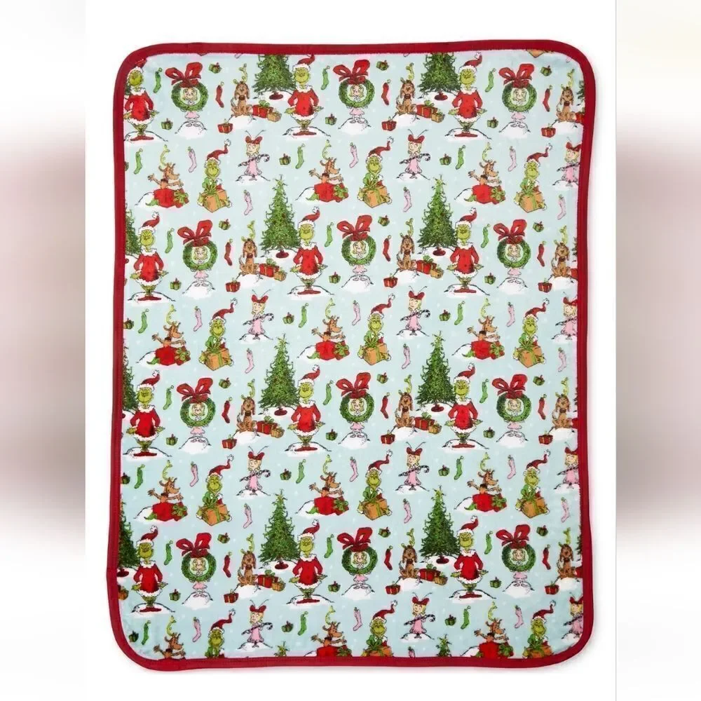 Grinch throw set